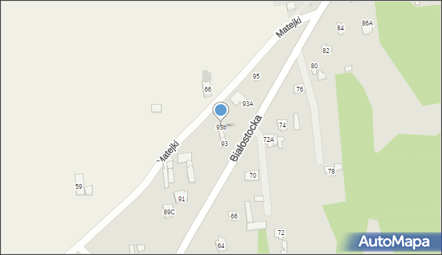 Wyszków, Białostocka, 93b, mapa Wyszków