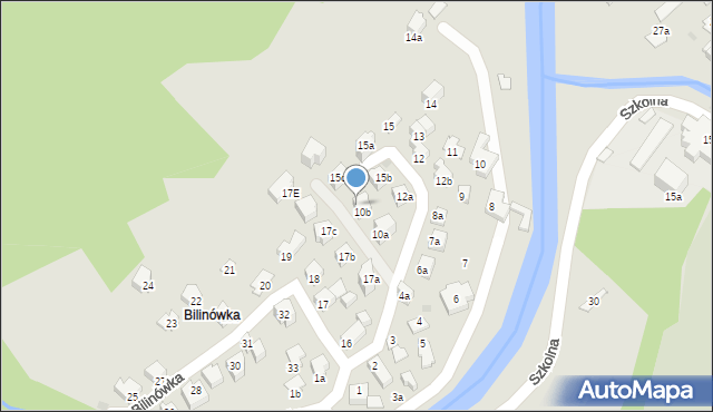 Zakopane, Bilinówka, 12c, mapa Zakopanego