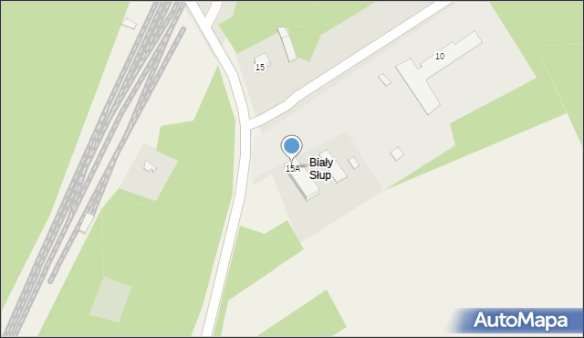 Zwierzyniec, Biały Słup, 15A, mapa Zwierzyniec