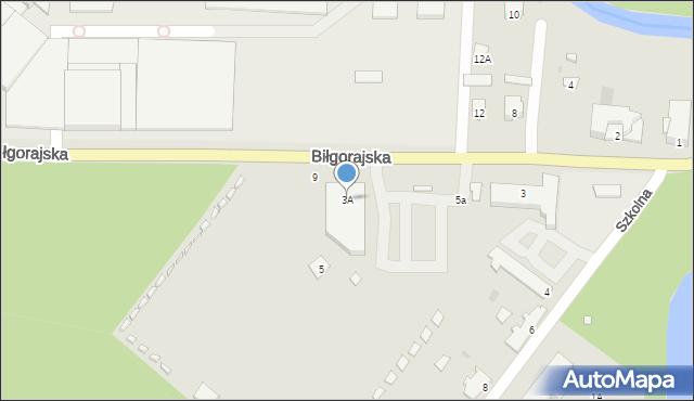 Zwierzyniec, Biłgorajska, 3A, mapa Zwierzyniec