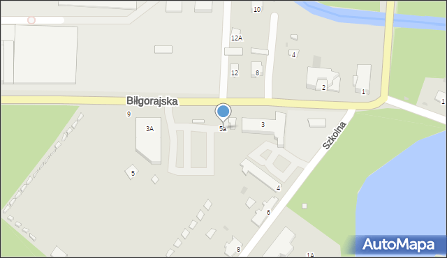 Zwierzyniec, Biłgorajska, 5a, mapa Zwierzyniec