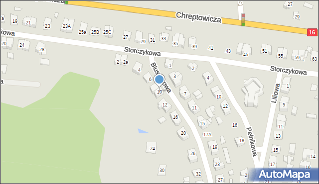 Augustów, Bluszczowa, 10, mapa Augustów