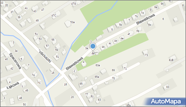 Bibice, Bławatkowa, 4a, mapa Bibice