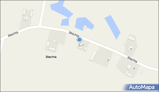 Błachta, Błachta, 21, mapa Błachta