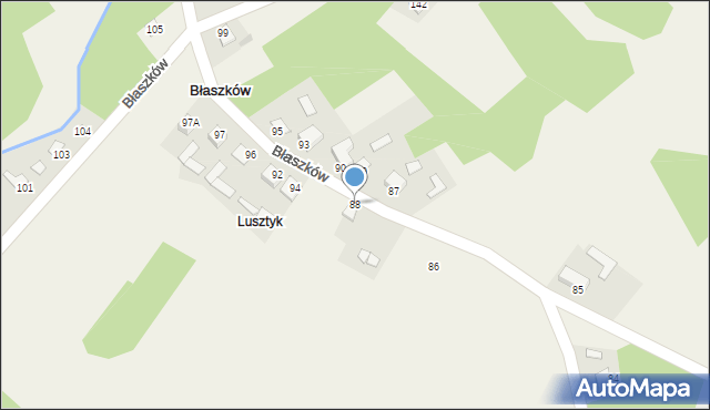 Błaszków, Błaszków, 88, mapa Błaszków