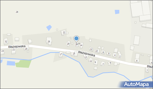 Błażejów, Błażejów, 16, mapa Błażejów