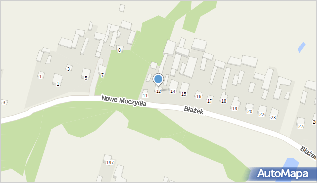 Błażek, Błażek, 12, mapa Błażek