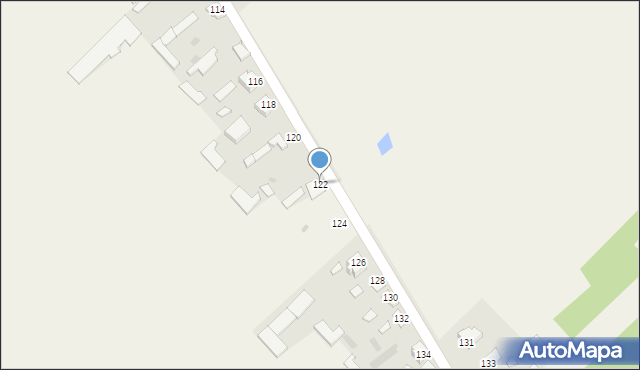 Błaziny Dolne, Błaziny Dolne, 122, mapa Błaziny Dolne