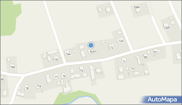 Błażkowa, Błażkowa, 73, mapa Błażkowa