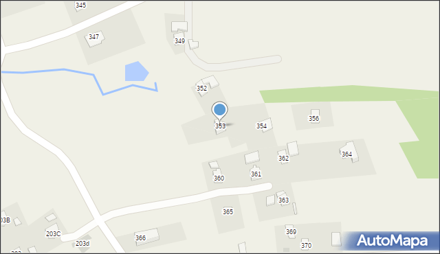 Błażowa Dolna, Błażowa Dolna, 353, mapa Błażowa Dolna