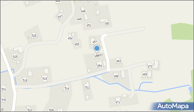 Błażowa Dolna, Błażowa Dolna, 465, mapa Błażowa Dolna