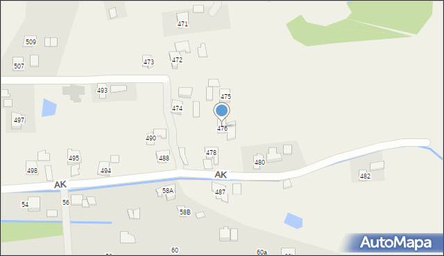 Błażowa Dolna, Błażowa Dolna, 476, mapa Błażowa Dolna