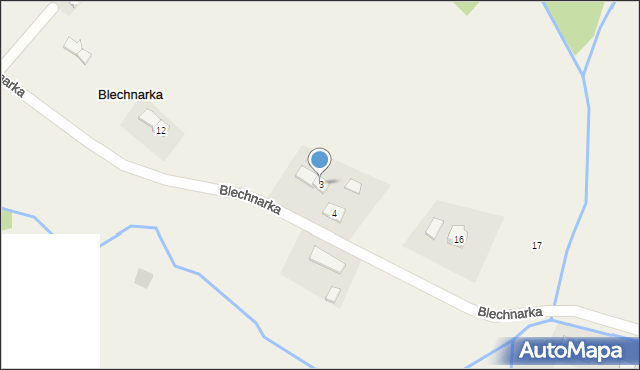 Blechnarka, Blechnarka, 3, mapa Blechnarka