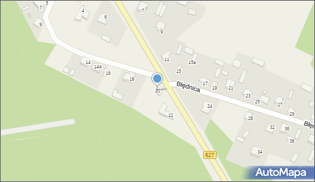 Błędnica, Błędnica, 20, mapa Błędnica