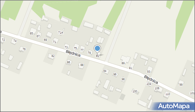 Błędnica, Błędnica, 81, mapa Błędnica