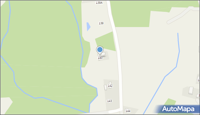 Błędowa Zgłobieńska, Błędowa Zgłobieńska, 140, mapa Błędowa Zgłobieńska