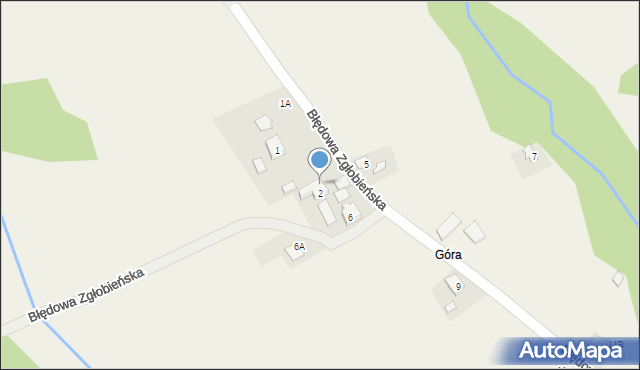 Błędowa Zgłobieńska, Błędowa Zgłobieńska, 4, mapa Błędowa Zgłobieńska