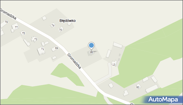 Błędówko, Błędówko, 11A, mapa Błędówko