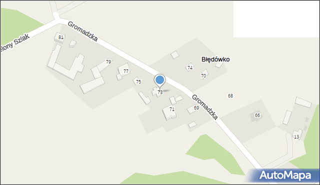 Błędówko, Błędówko, 9A, mapa Błędówko