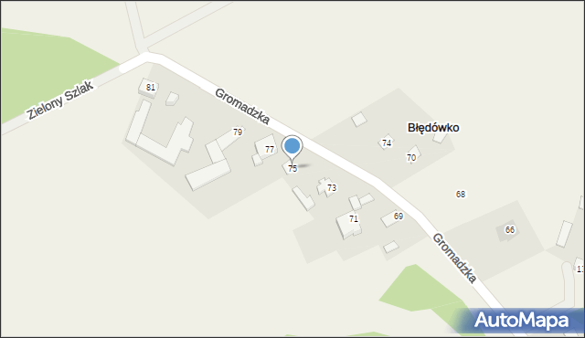Błędówko, Błędówko, 9B, mapa Błędówko