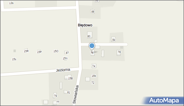 Błędowo, Błędowo, 15, mapa Błędowo