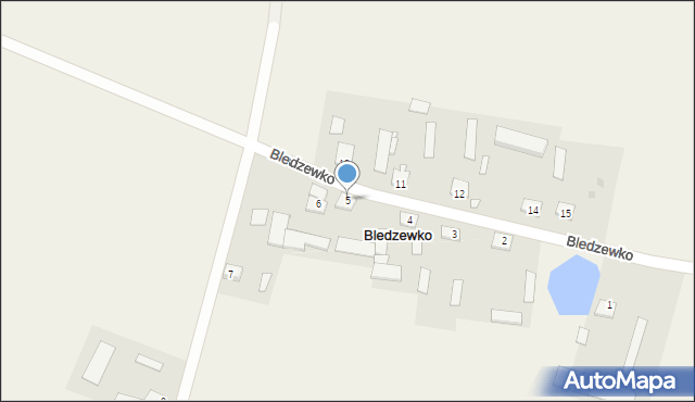 Bledzewko, Bledzewko, 5, mapa Bledzewko