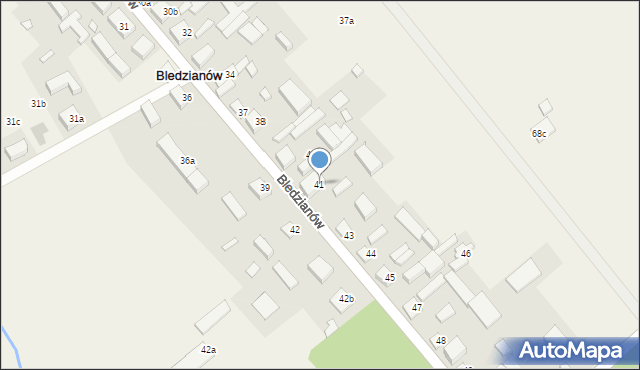 Bledzianów, Bledzianów, 41, mapa Bledzianów