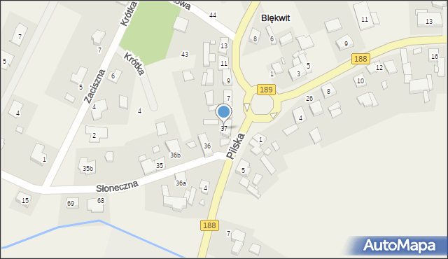 Blękwit, Blękwit, 37, mapa Blękwit