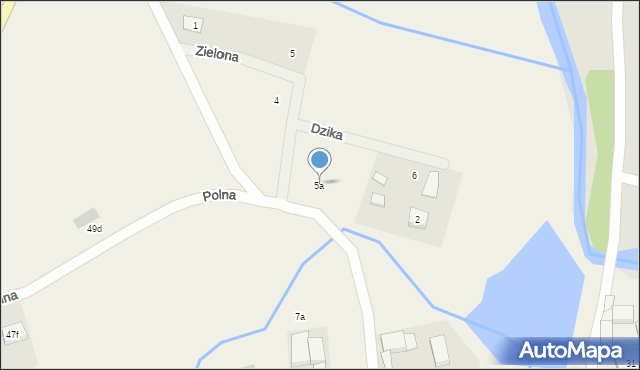 Blękwit, Blękwit, 5a, mapa Blękwit