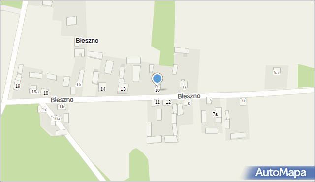 Błeszno, Błeszno, 10, mapa Błeszno