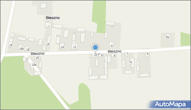 Błeszno, Błeszno, 11, mapa Błeszno