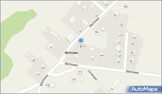 Blichowo, Blichowo, 56, mapa Blichowo