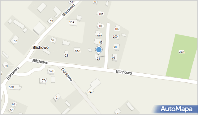 Blichowo, Blichowo, 94, mapa Blichowo