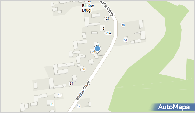 Blinów Drugi, Blinów Drugi, 19, mapa Blinów Drugi