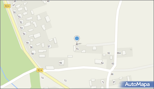 Bliskowice, Bliskowice, 60, mapa Bliskowice