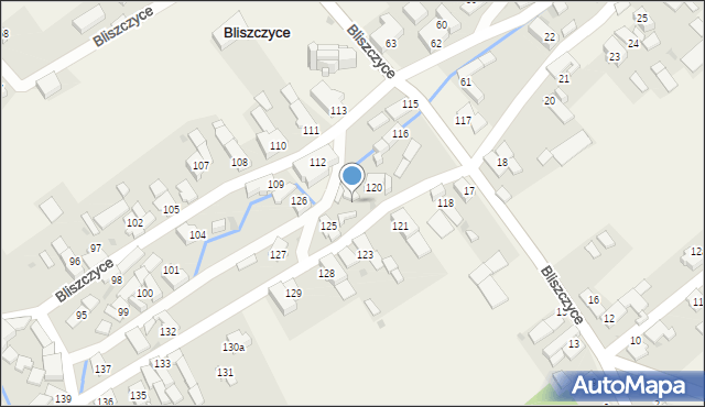 Bliszczyce, Bliszczyce, 122, mapa Bliszczyce