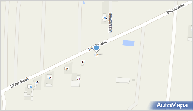 Blizanówek, Blizanówek, 32, mapa Blizanówek