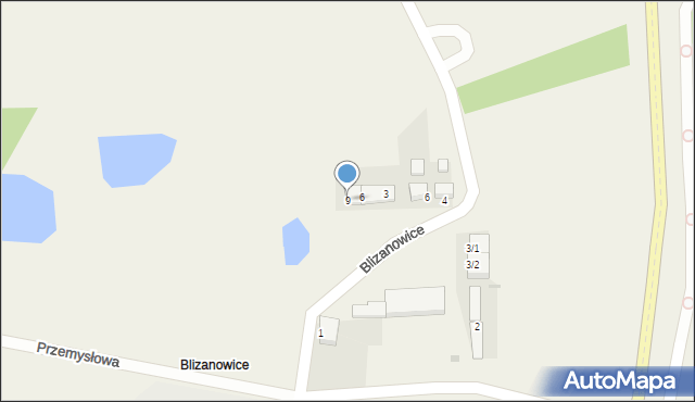 Blizanowice, Blizanowice, 9, mapa Blizanowice