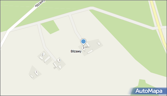 Blizawy, Blizawy, 4, mapa Blizawy