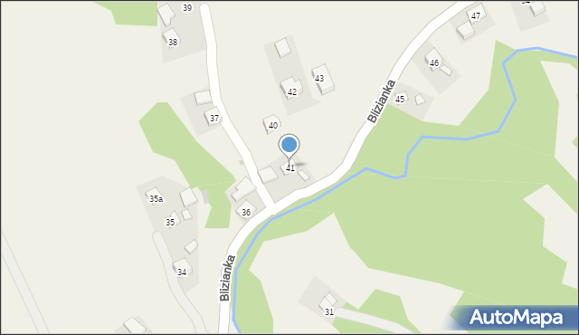 Blizianka, Blizianka, 41, mapa Blizianka
