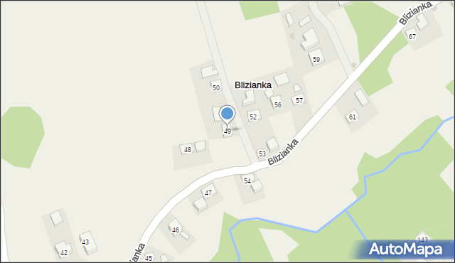 Blizianka, Blizianka, 49, mapa Blizianka