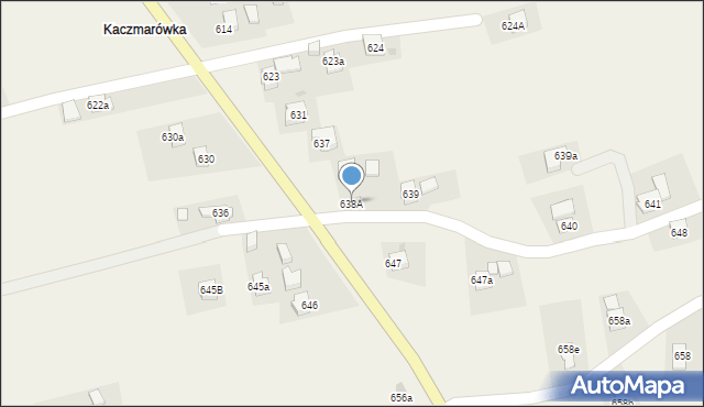 Blizne, Blizne, 638A, mapa Blizne