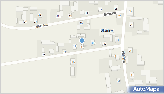 Bliźniew, Bliźniew, 31, mapa Bliźniew