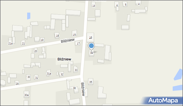 Bliźniew, Bliźniew, 34, mapa Bliźniew