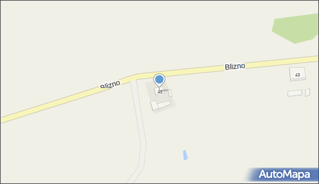 Blizno, Blizno, 48, mapa Blizno