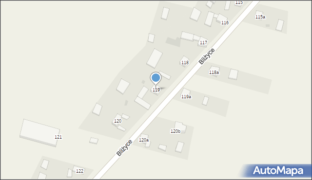 Bliżyce, Bliżyce, 119, mapa Bliżyce