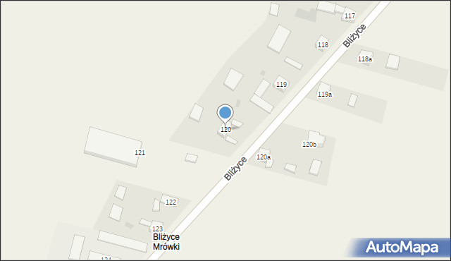 Bliżyce, Bliżyce, 120, mapa Bliżyce
