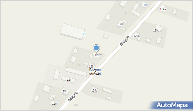 Bliżyce, Bliżyce, 122, mapa Bliżyce