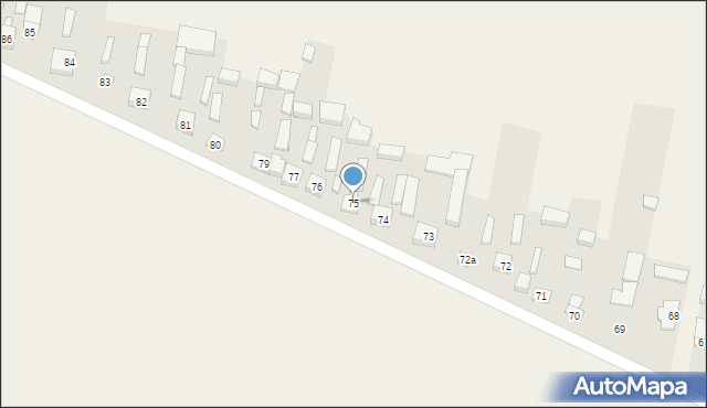 Błogie Rządowe, Błogie Rządowe, 75, mapa Błogie Rządowe