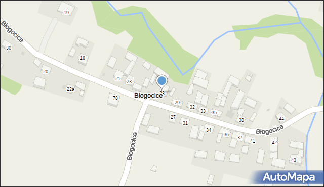 Błogocice, Błogocice, 28, mapa Błogocice